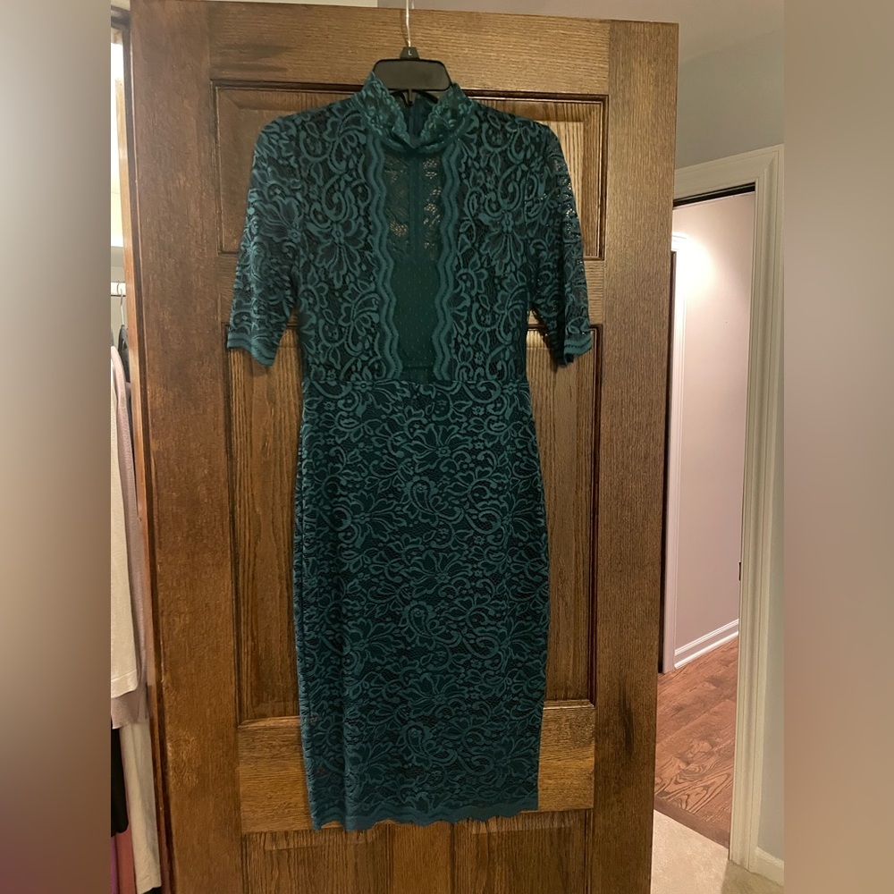Express green lace dress (size 6)